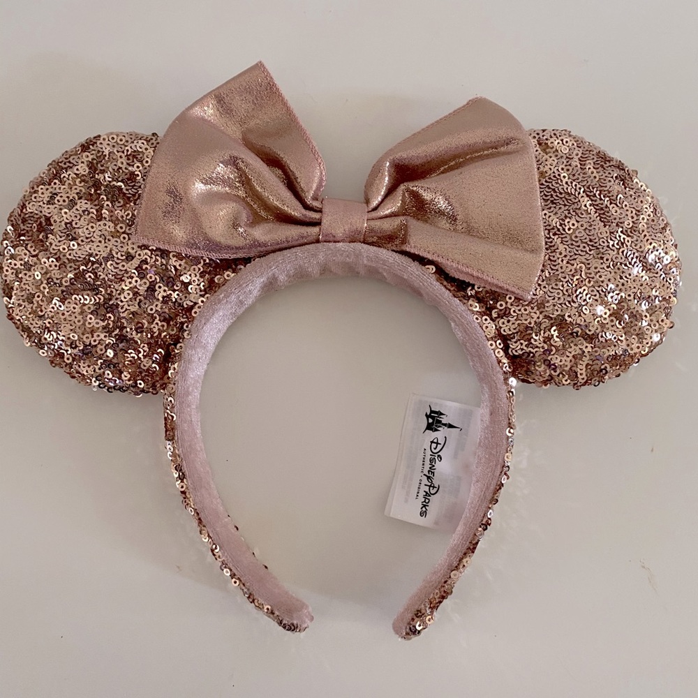 Rose Gold Minnie Mouse ears